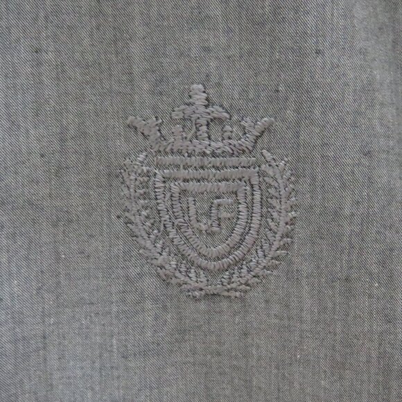 Lexicon* Men's Long Sleeve Button Down‎ Curved Hem Chest Pocket Dress Shirt~ XL - Picture 6 of 12